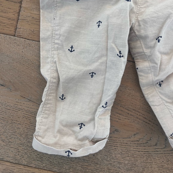 Carters Baby Boy Overall Sailboat Nautica 9 months Tan Navy One Piece Photos - Picture 2 of 8